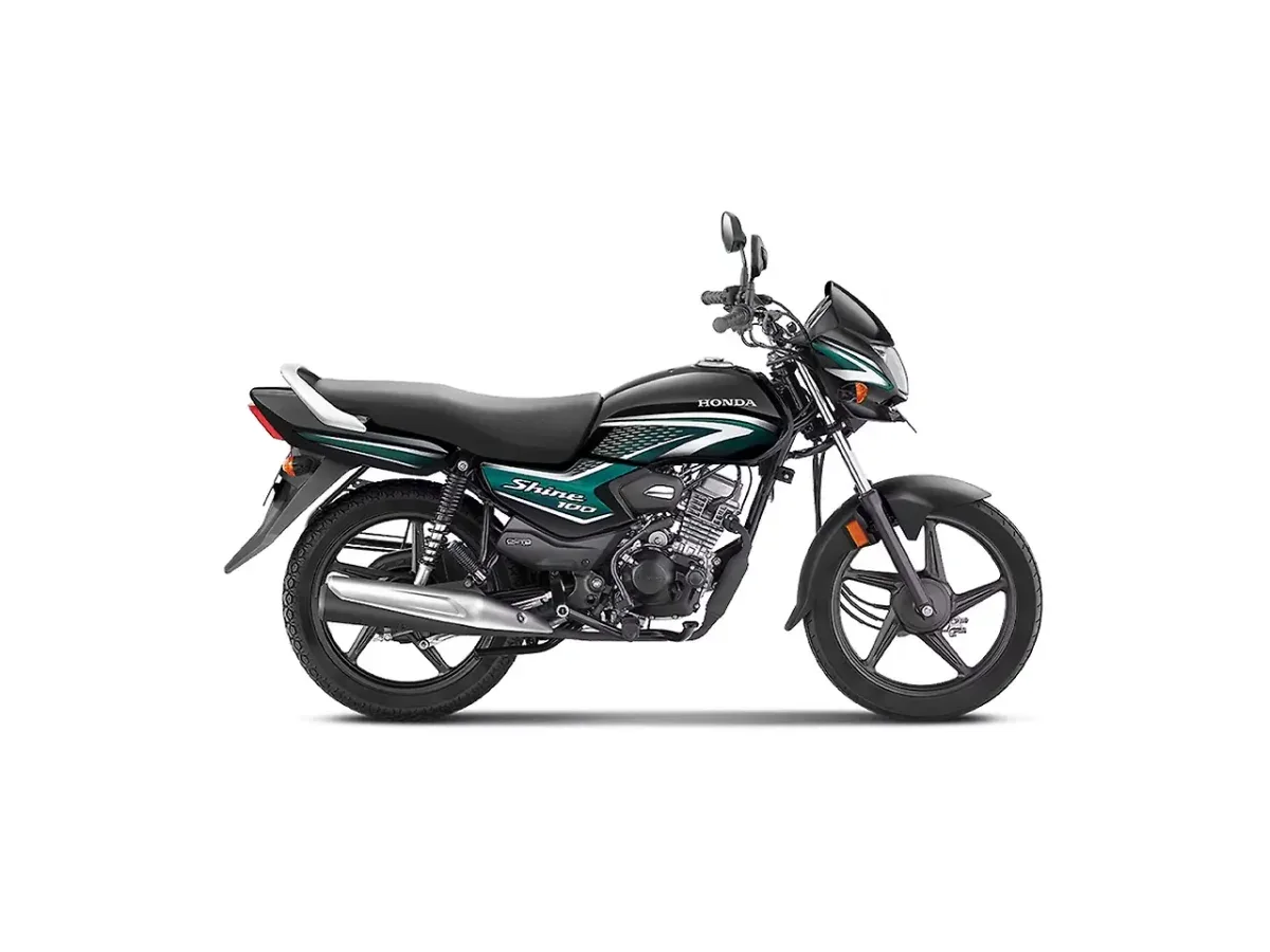 Honda Shine 100 in Green with Black