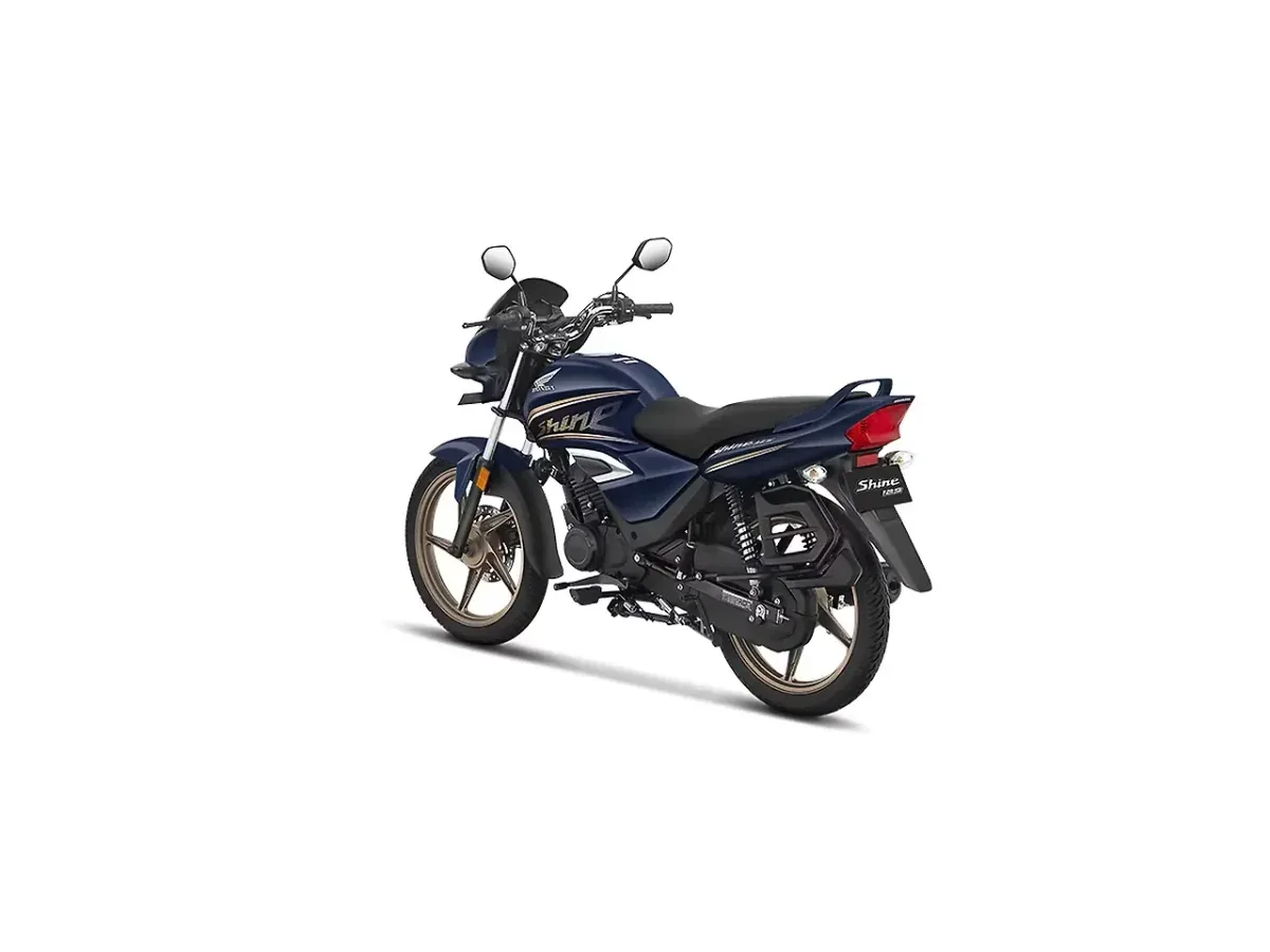 Honda Shine rear left three-quarter view