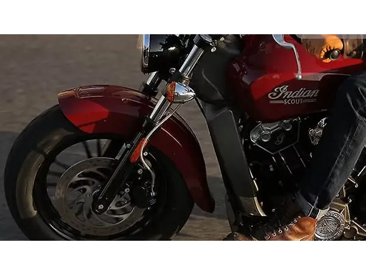 Indian Scout front wheel and tyre