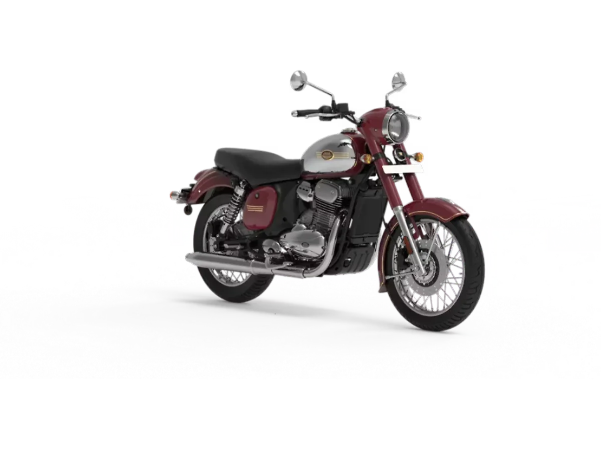 Jawa 350 in Maroon
