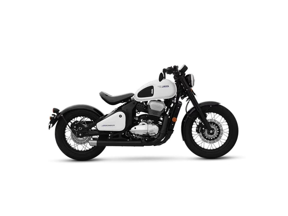 Jawa 42 Bobber in Moonstone White