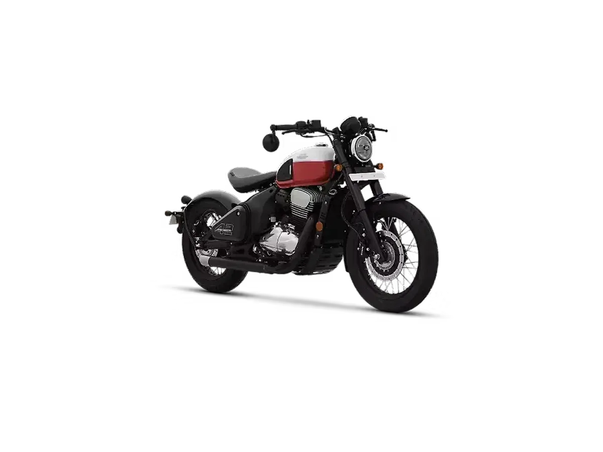 Jawa 42 Bobber right front three-quarter view