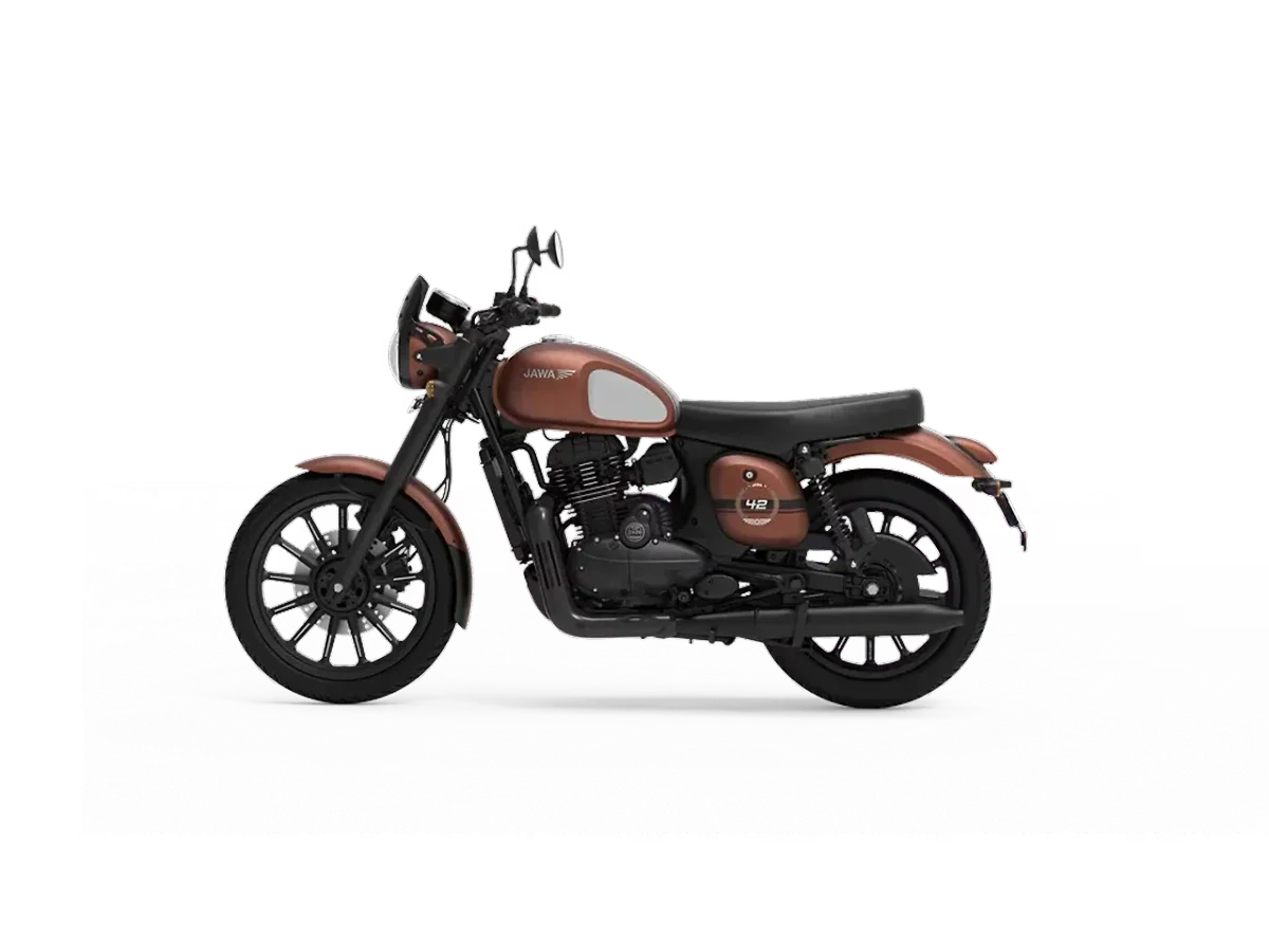 Jawa 42 left side profile