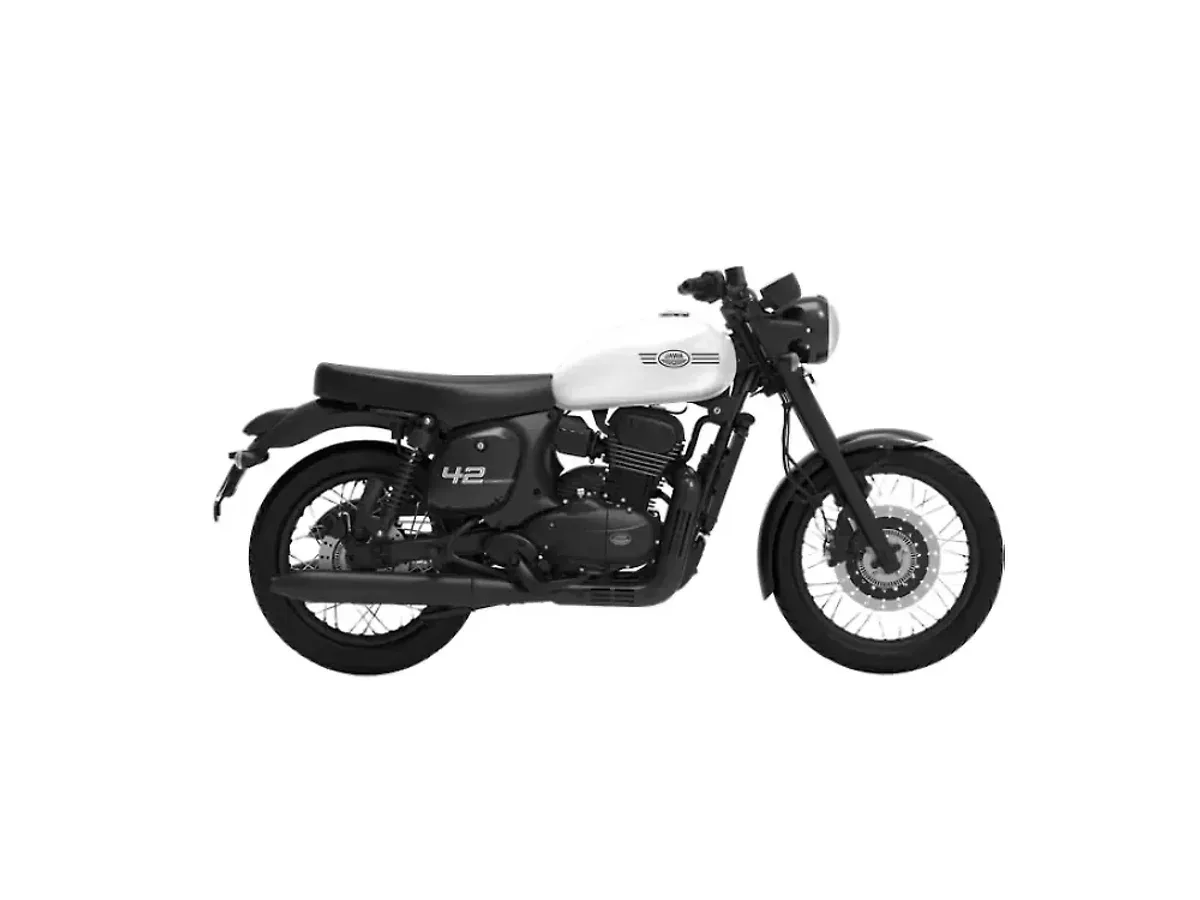 Jawa 42 in Vega White