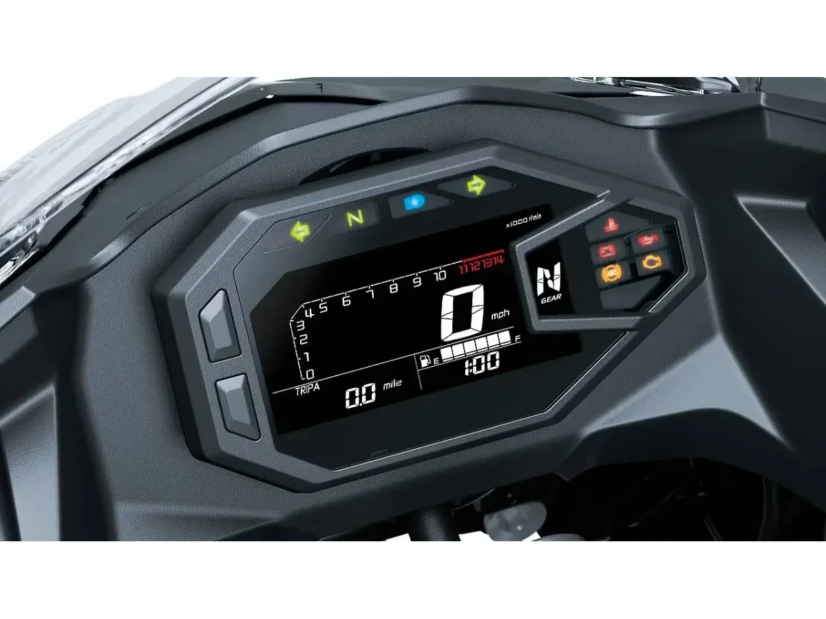 Kawasaki Ninja 500 TFT instrument cluster
