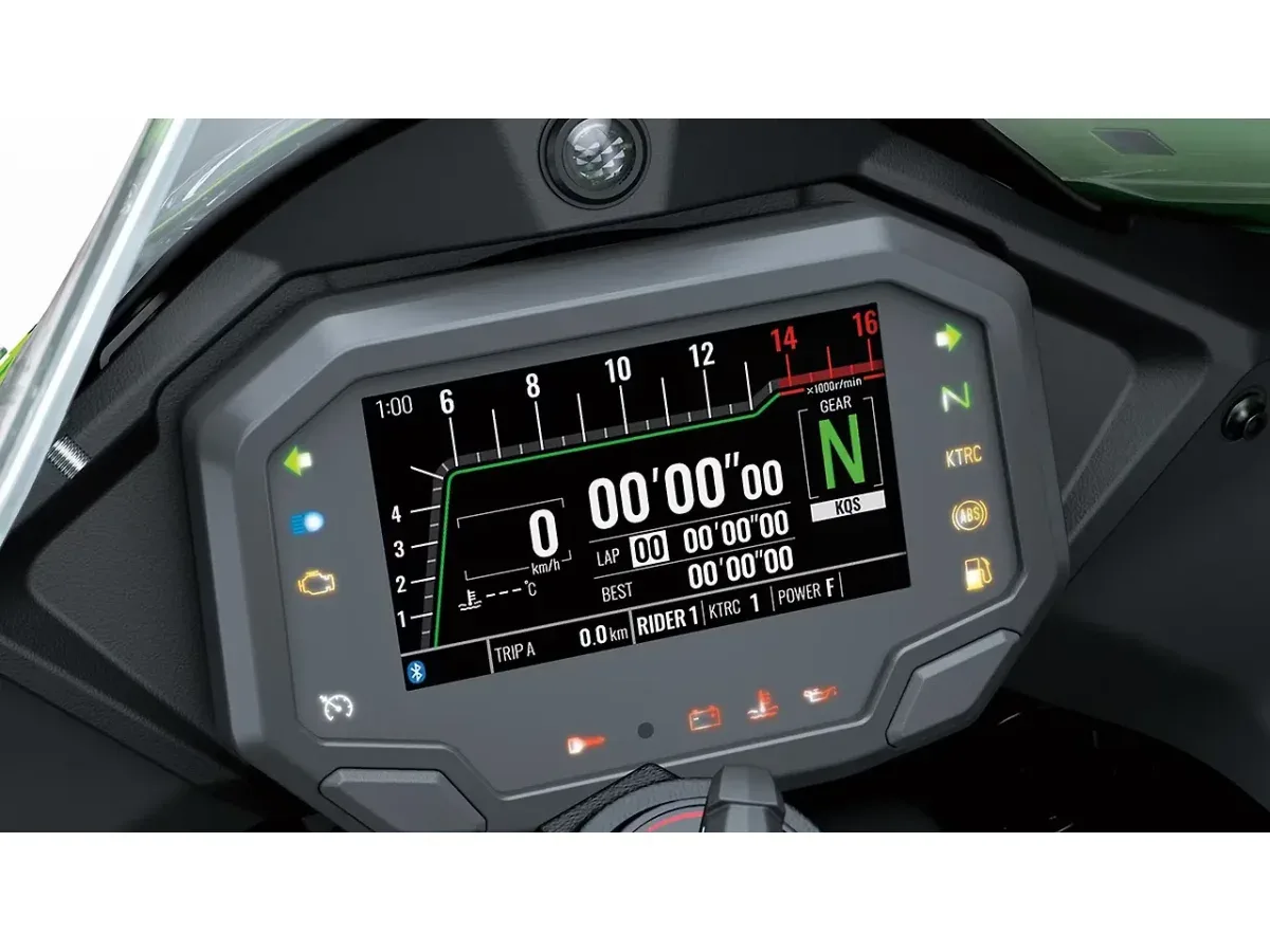 Kawasaki Ninja ZX-10R TFT instrument cluster