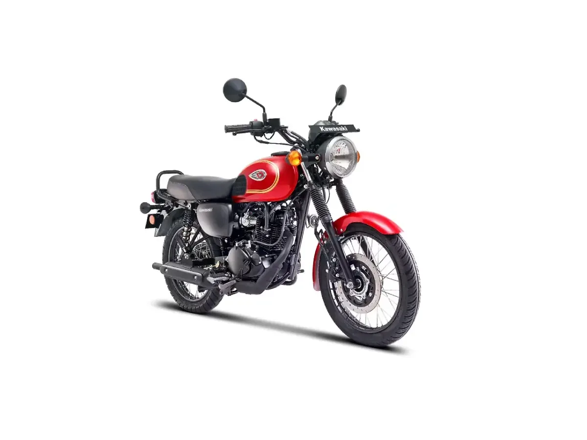 Kawasaki W175 Candy Persimmon Red colour option