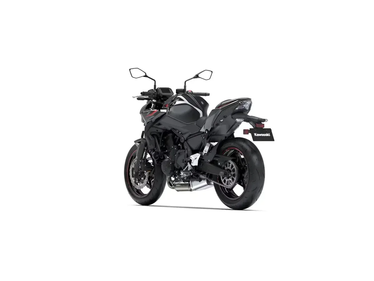 Kawasaki Z650 left rear three quarter view