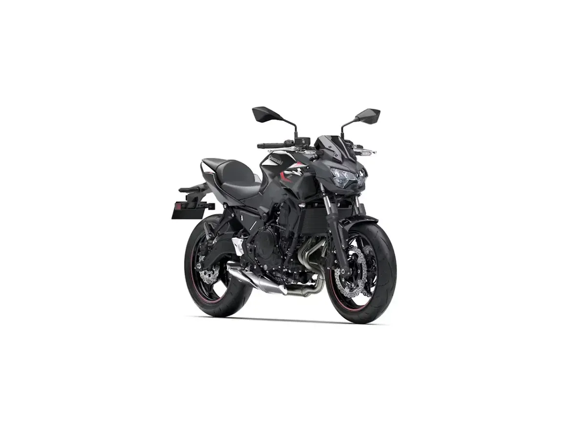 Kawasaki Z650 right front three quarter view