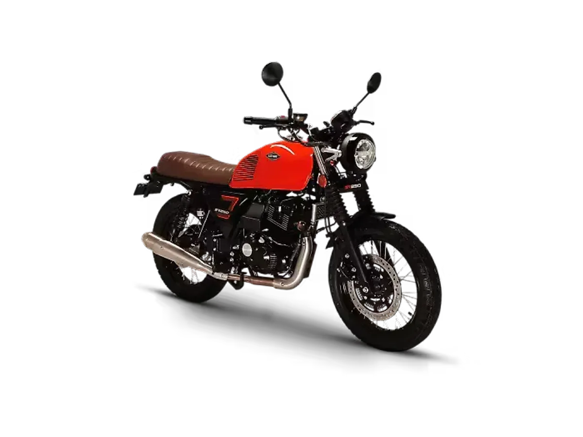 Keeway SR250 right front three-quarter view