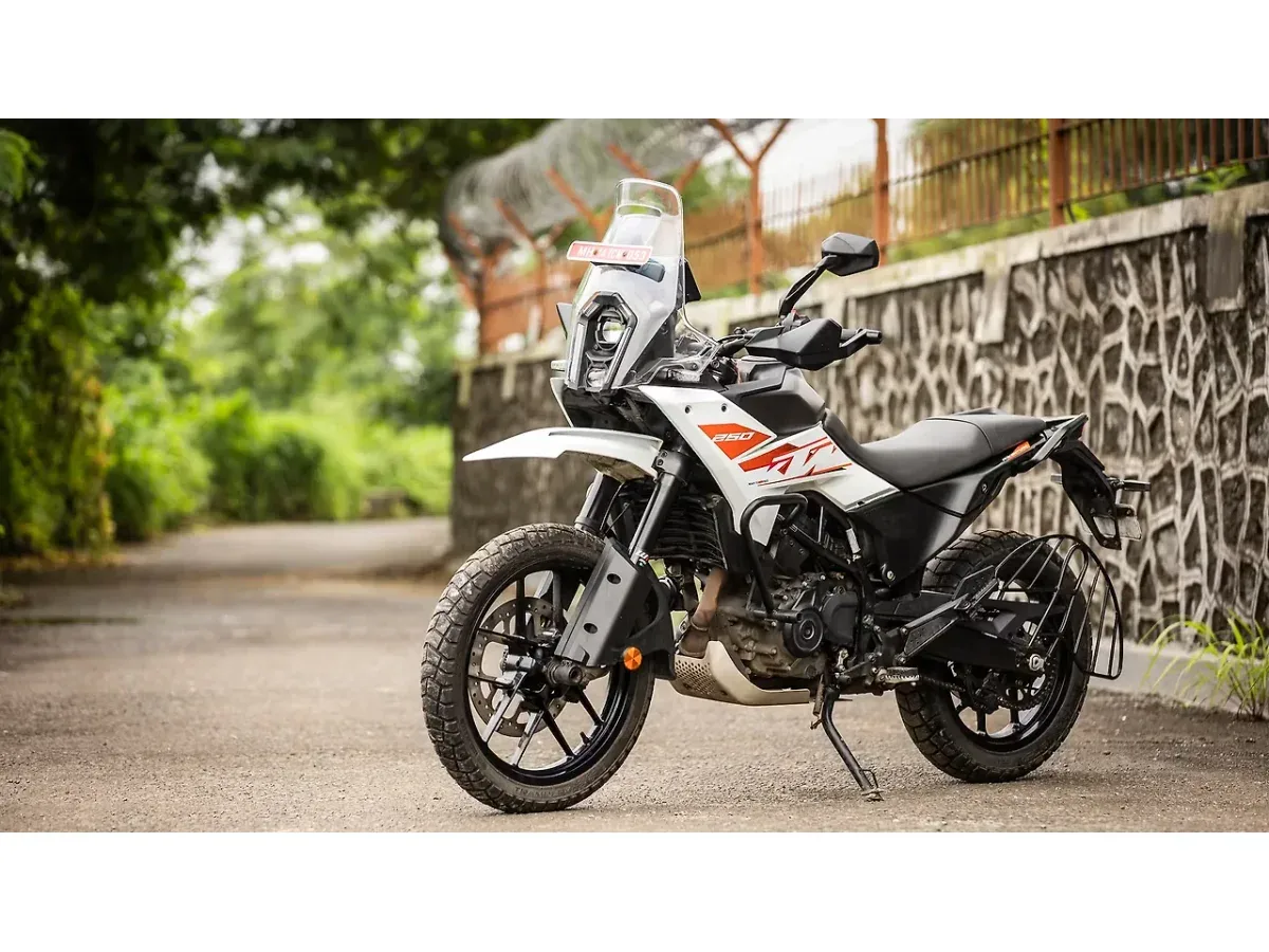 KTM 250 Adventure left front three-quarter view
