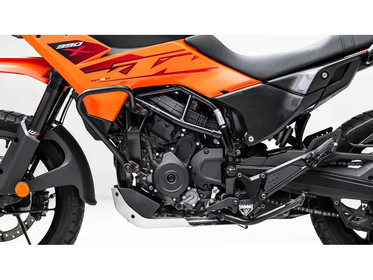 KTM 390 Adventure X engine left side
