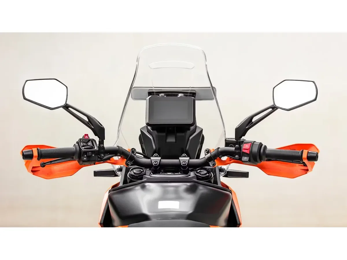 KTM 390 Adventure X handlebar cockpit