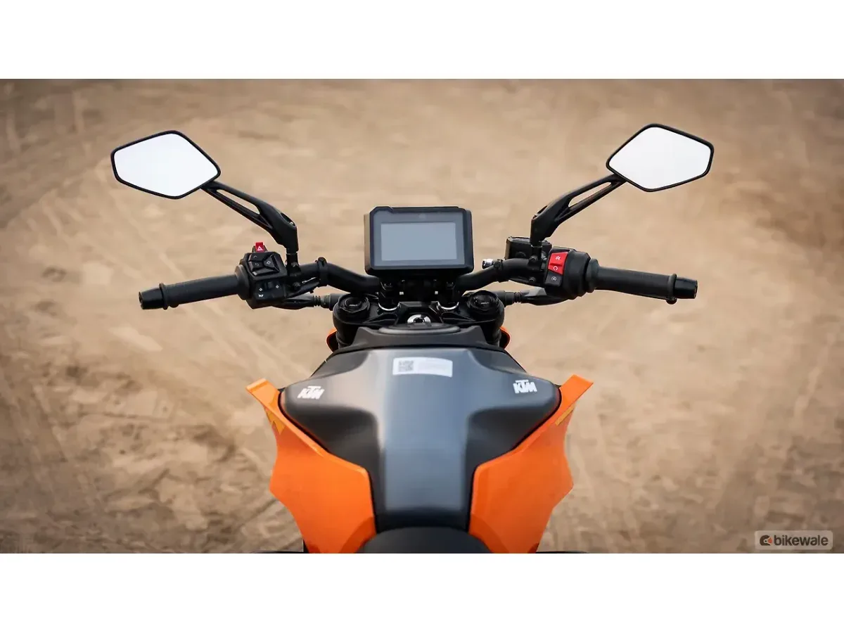 KTM 250 Duke rider cockpit view