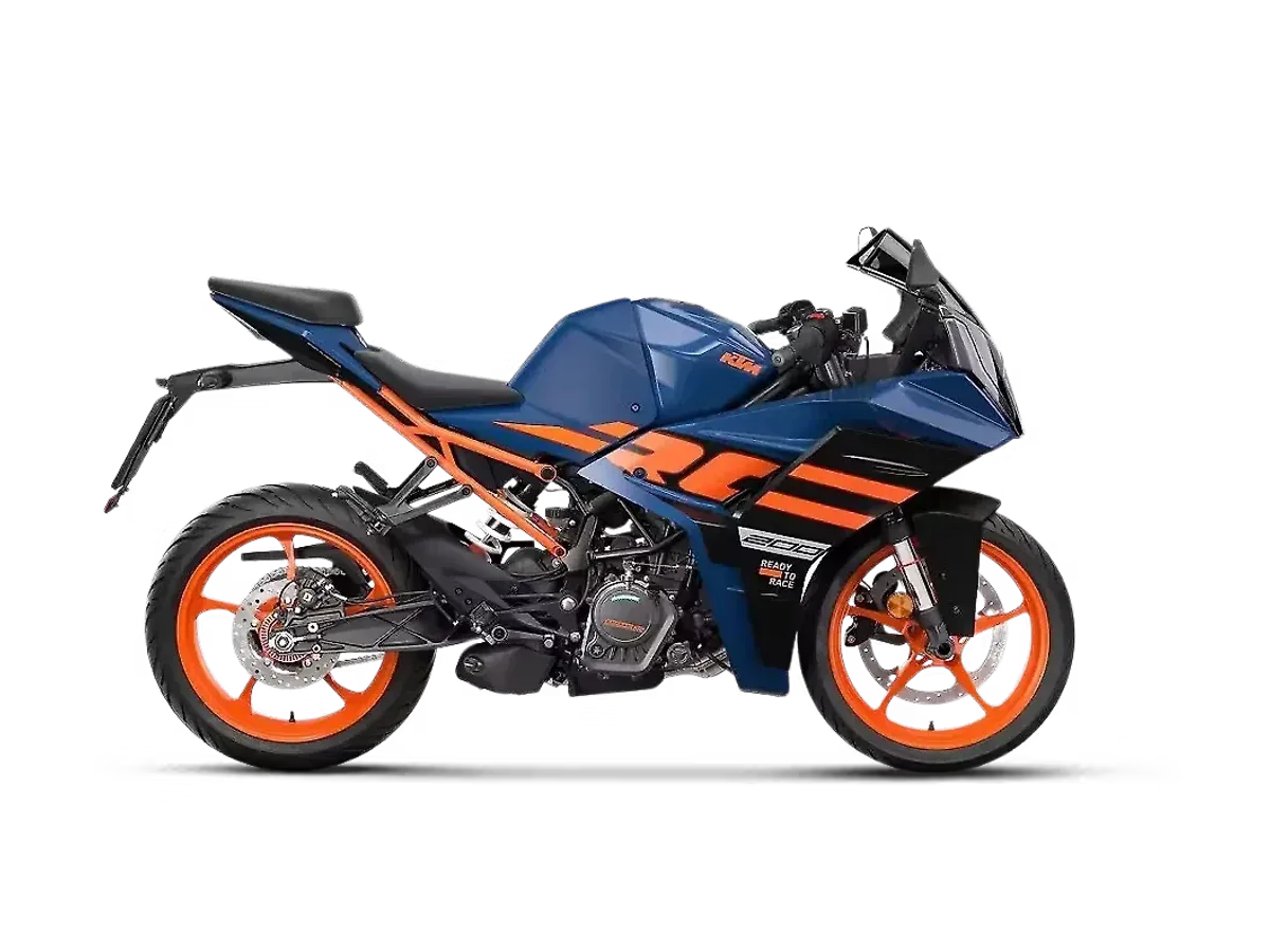KTM RC 200 rear right three-quarter view