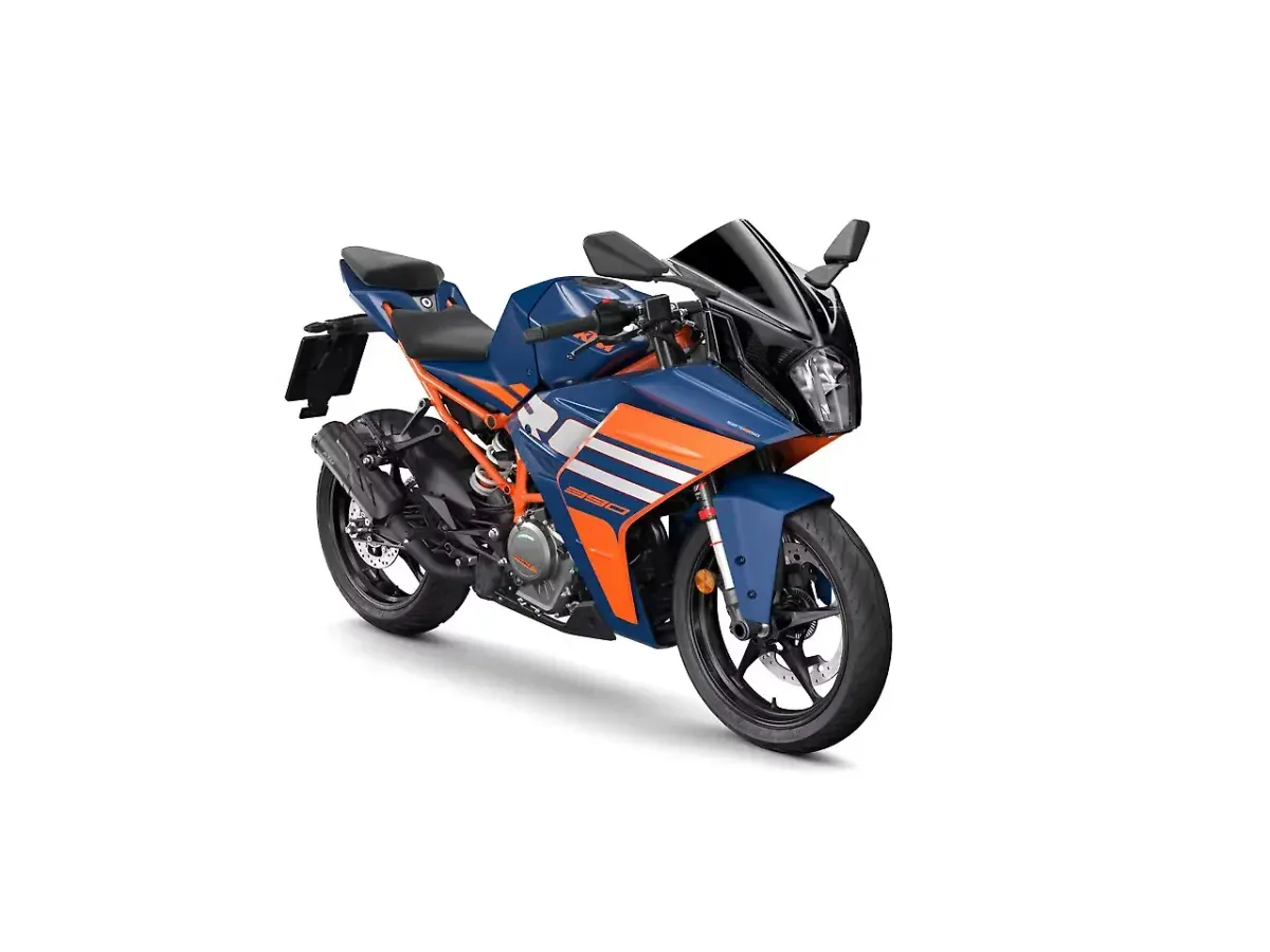KTM RC 390 Ebony Black with Ink Blue colour option