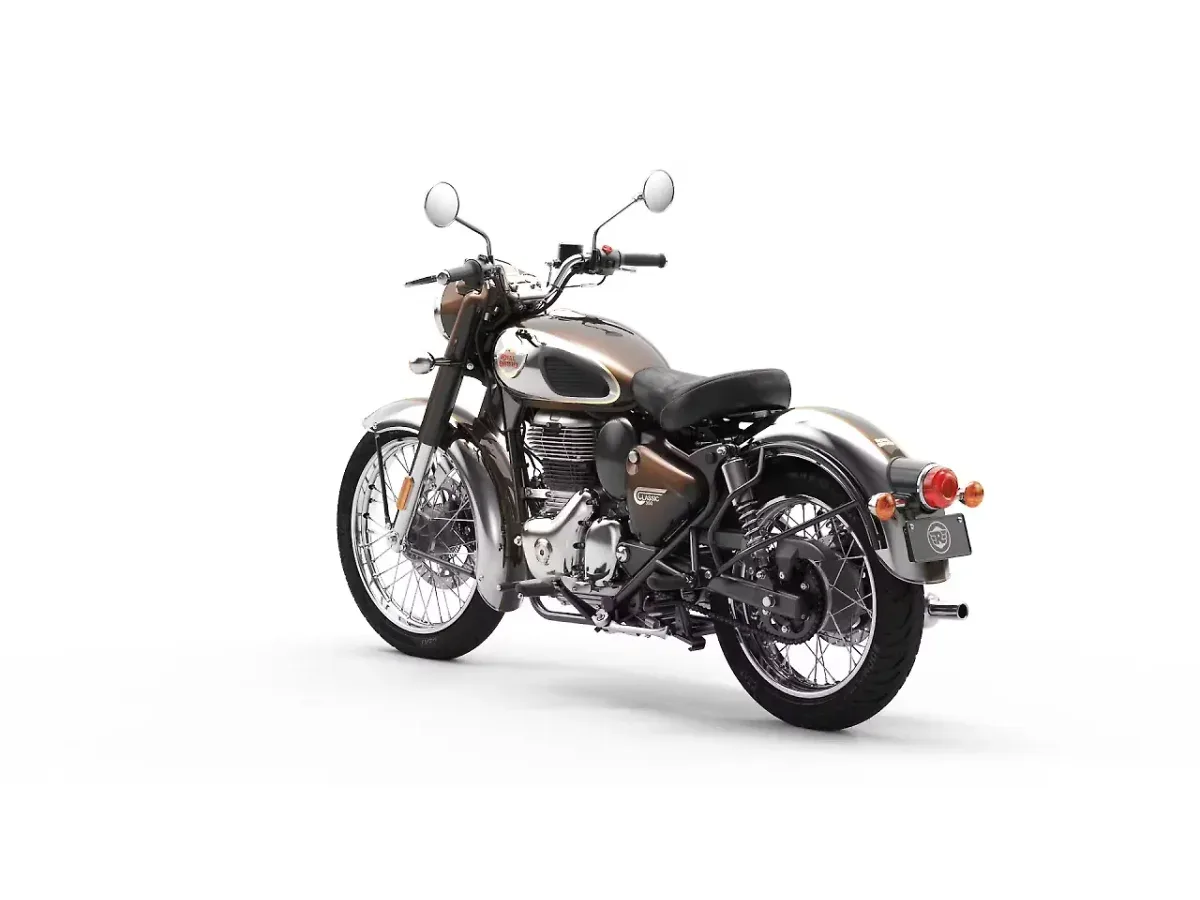 Royal Enfield Classic 350 left front three-quarter view