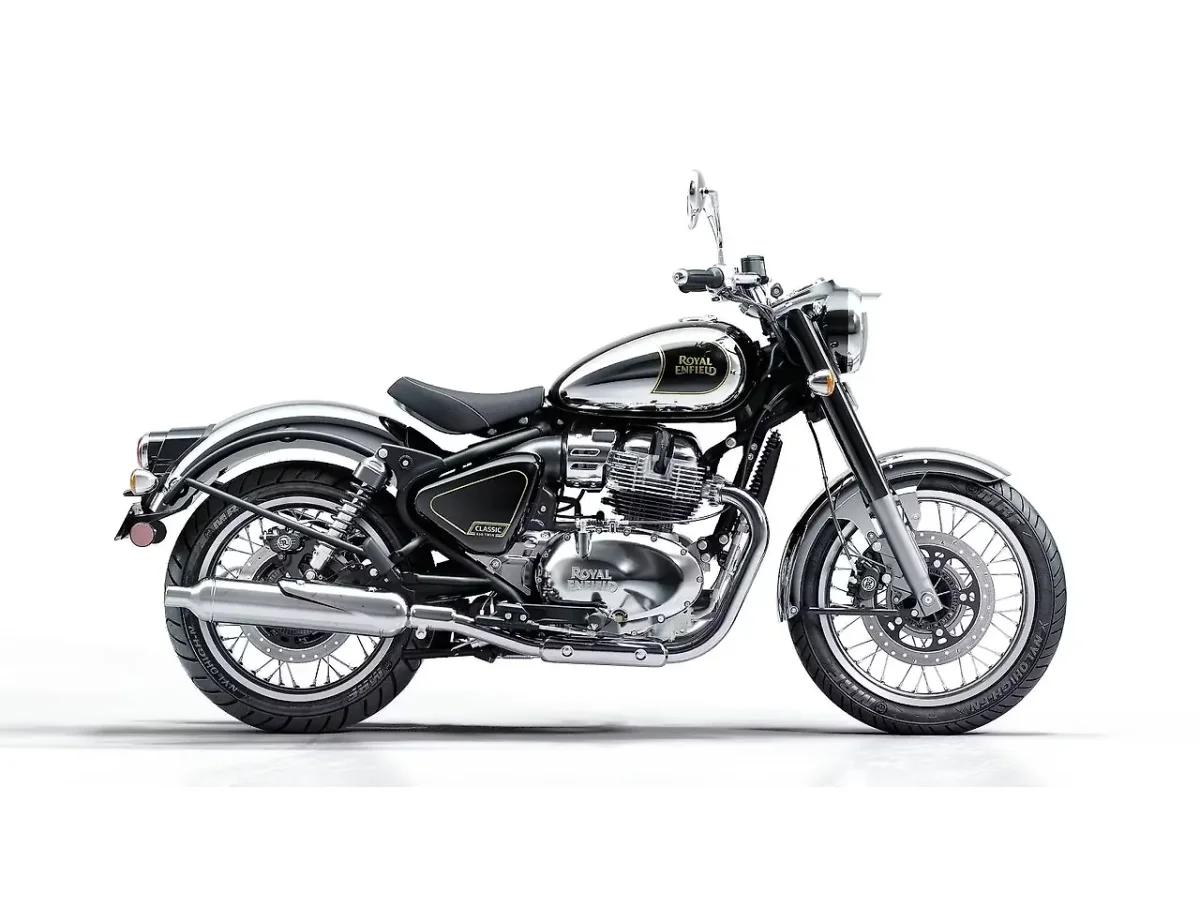 Royal Enfield Classic 650 Black Chrome side profile