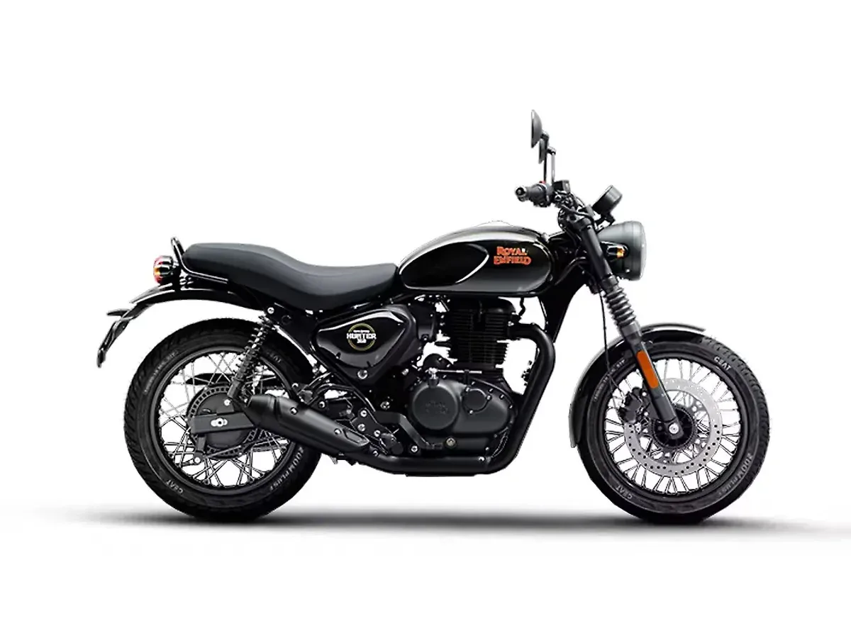 Royal Enfield Hunter 350 Factory Black colour option