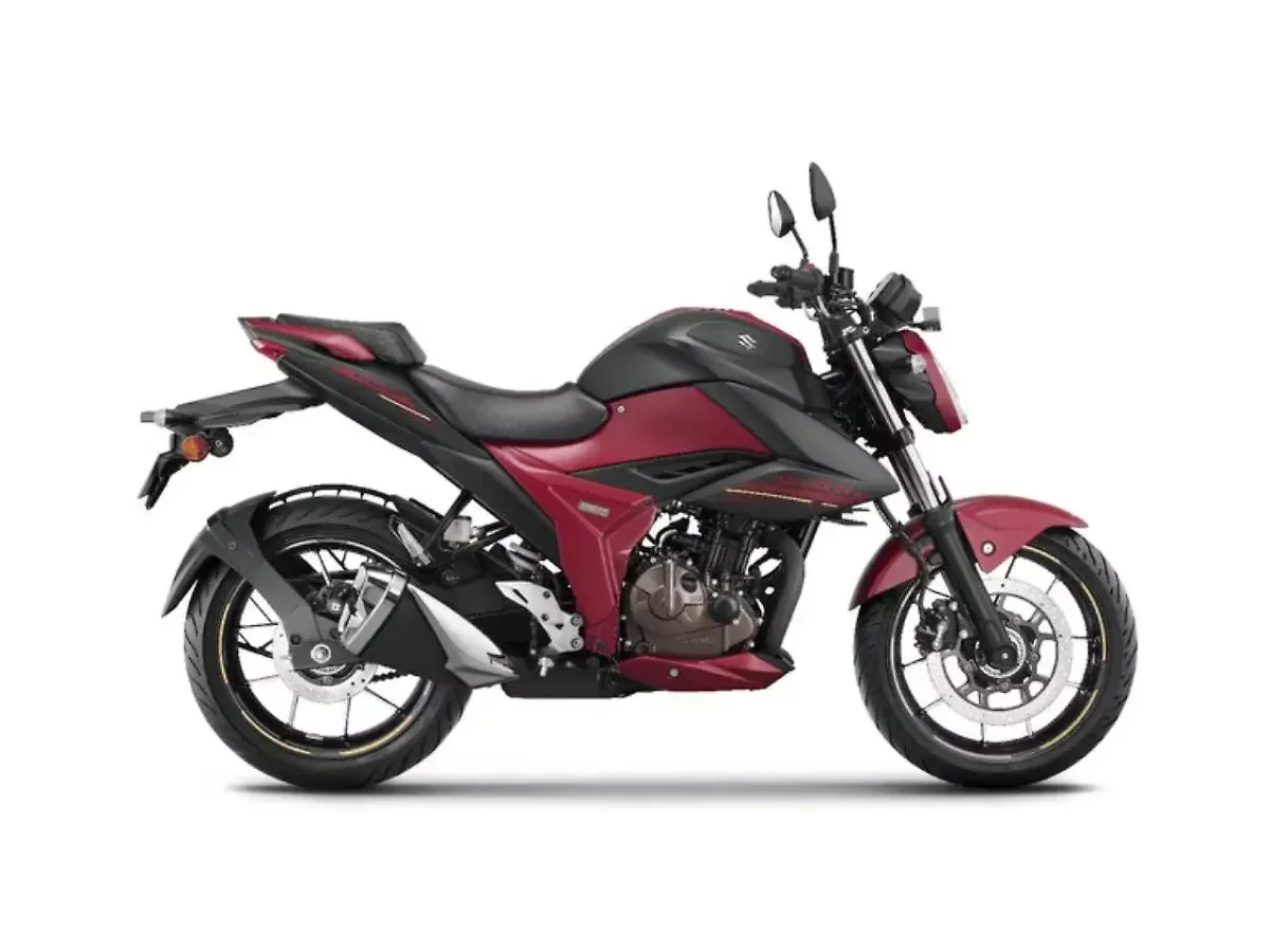 Suzuki Gixxer 250 Metallic Matte Black No. 2 and Metallic Matte Bordeaux Red colour