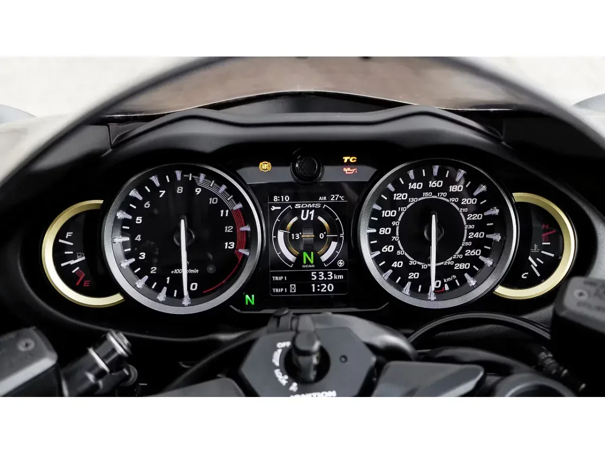 Suzuki Hayabusa analog and digital instrument cluster