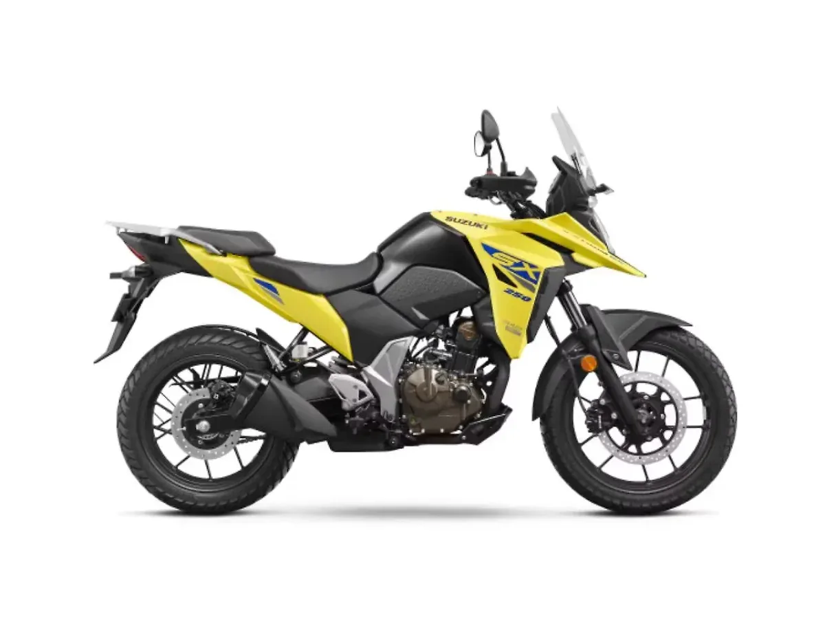 Suzuki V-Strom SX Champion Yellow side profile