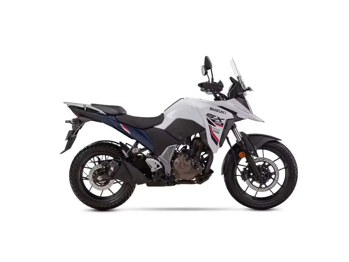 Suzuki V-Strom SX Pearl Glacier White colour