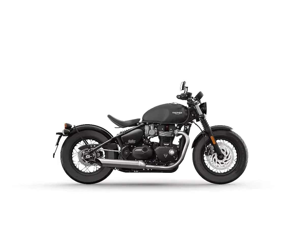 Triumph Bonneville Bobber Matt Storm Grey colour