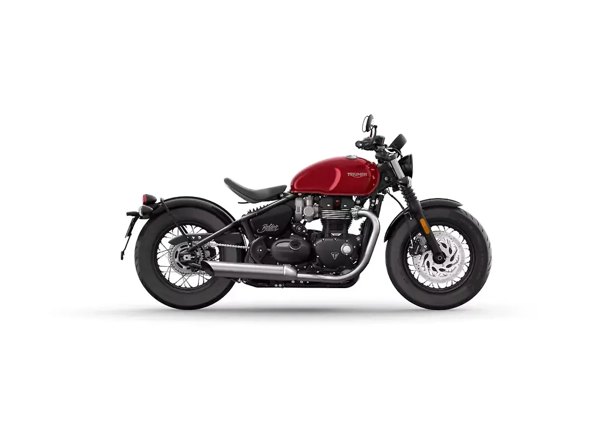Triumph Bonneville Bobber Red Hopper colour