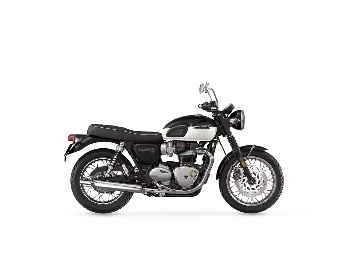 Triumph Bonneville T120 Jet Black & Fusion White colour