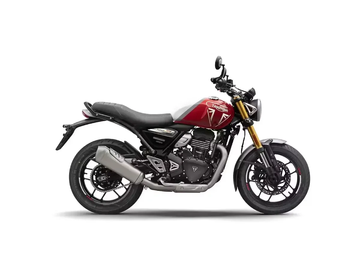 Triumph Speed 400 Racing Red and Pearl Metallic White colour
