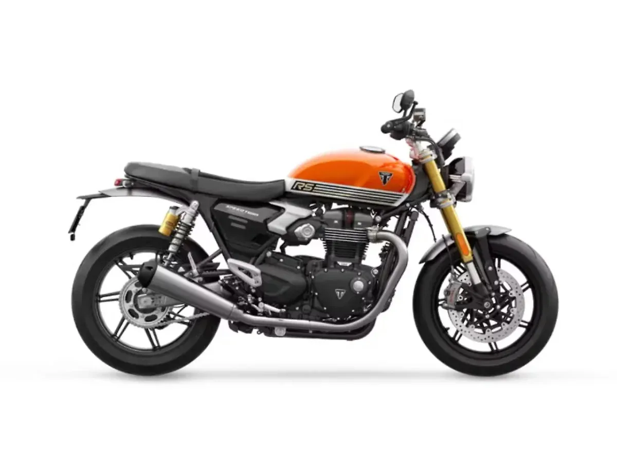 Triumph Speed Twin 1200 Baja Orange and Sapphire Black