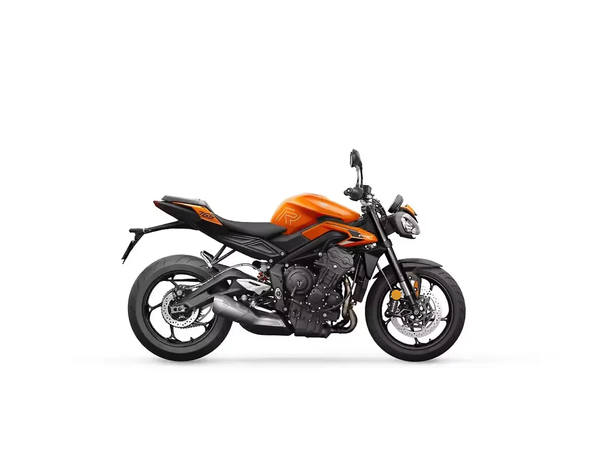 Triumph Street Triple R Matt Baja Orange side profile