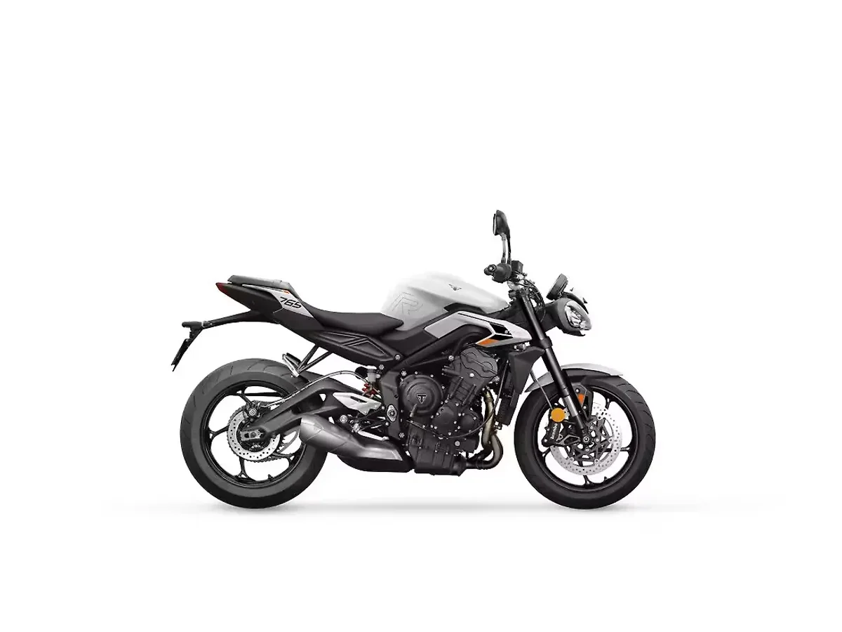 Triumph Street Triple R Pure White side profile