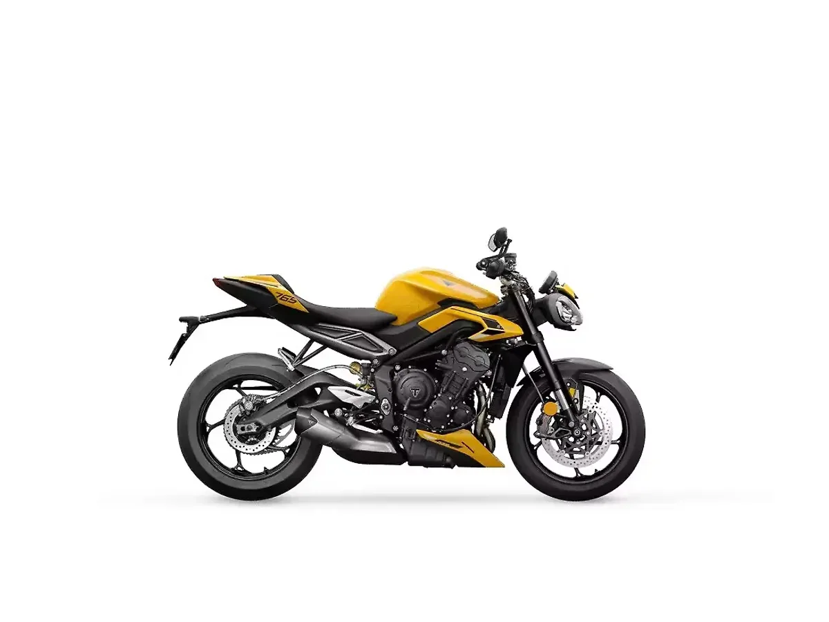 Triumph Street Triple RS Cosmic Yellow side profile