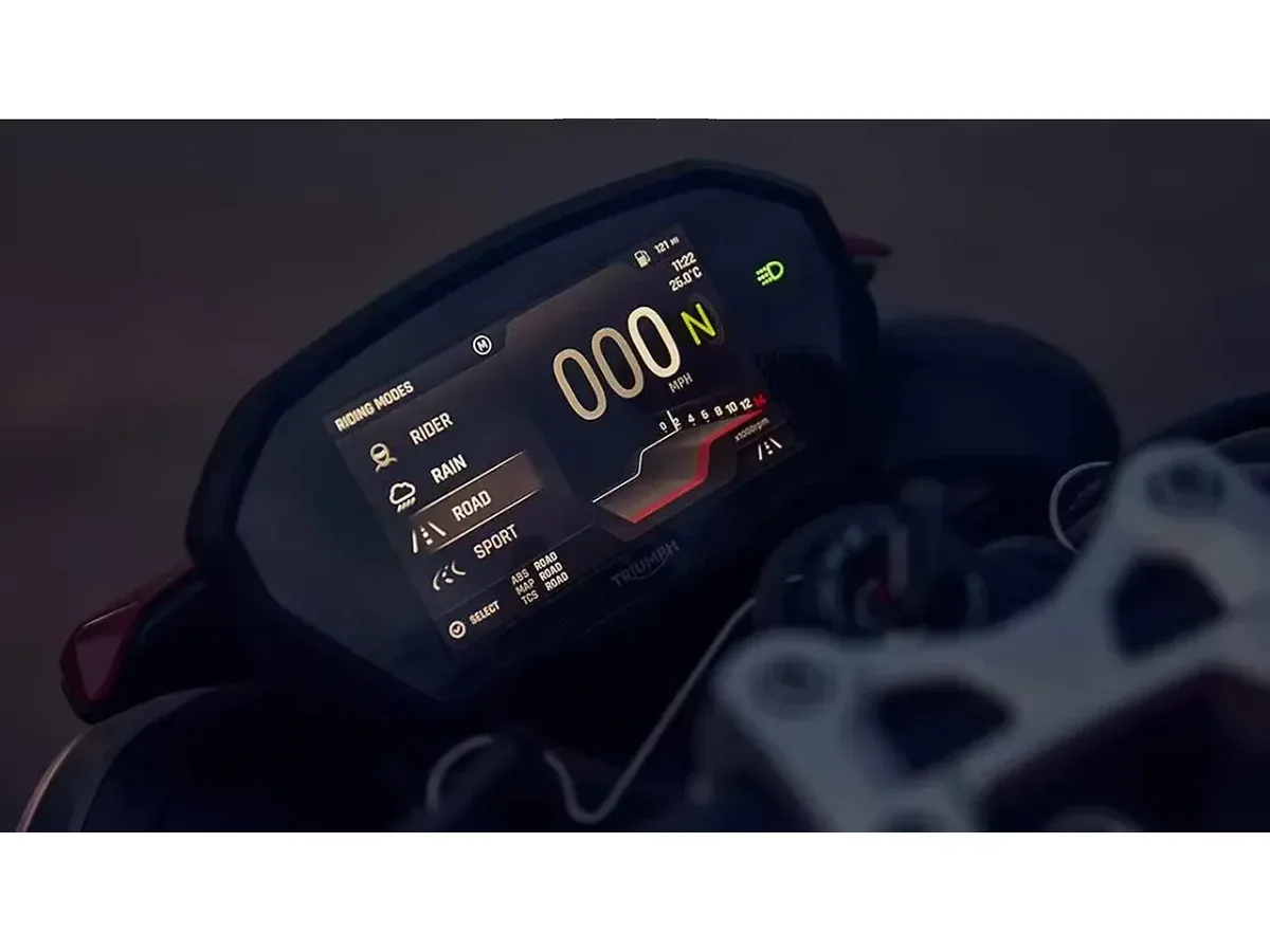 Triumph Street Triple RS digital instrument cluster
