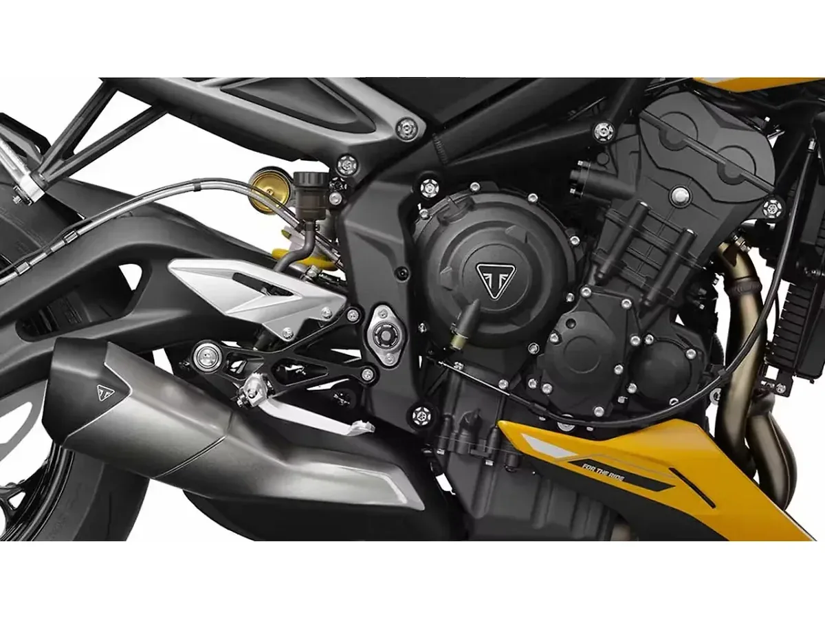 Triumph Street Triple RS engine close-up