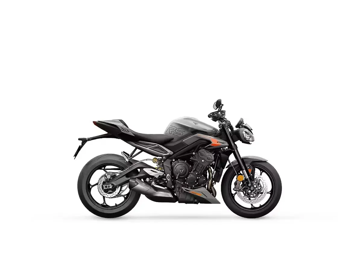 Triumph Street Triple RS Silver Ice side profile