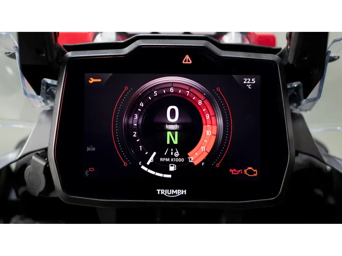 Triumph Tiger 1200 digital instrument dashboard display