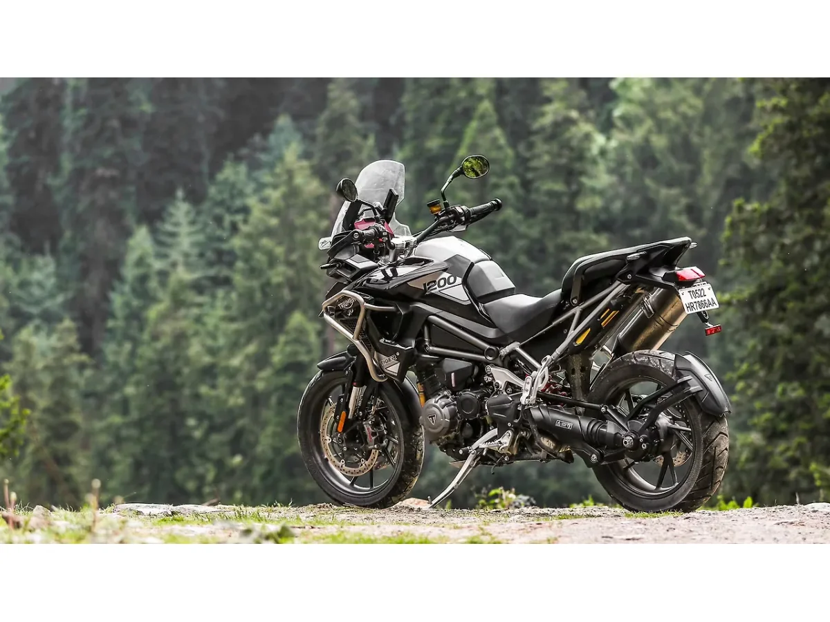 Triumph Tiger 1200 left rear three-quarter view