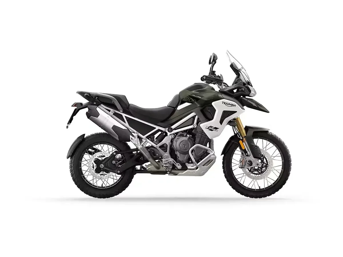 Triumph Tiger 1200 Matt Khaki Green profile
