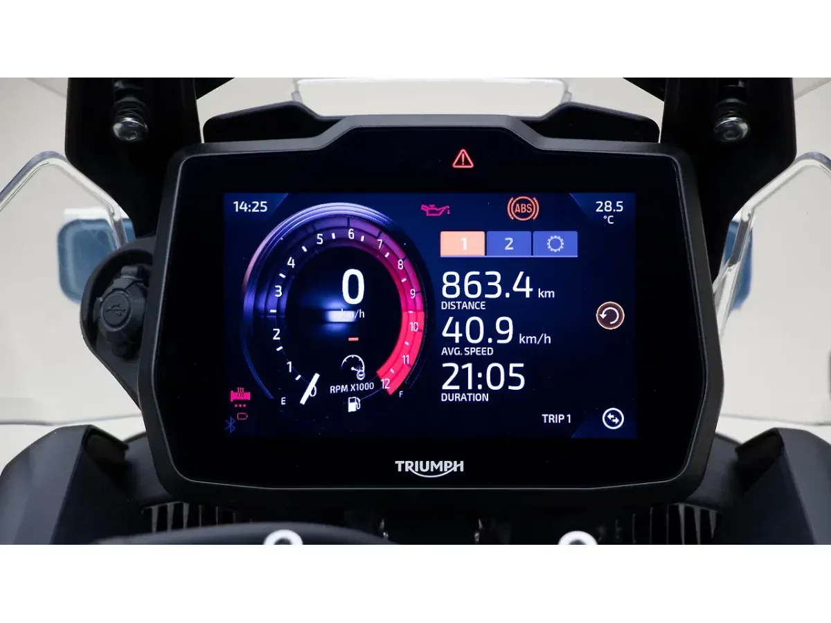 Triumph Tiger 900 average speed instrument display