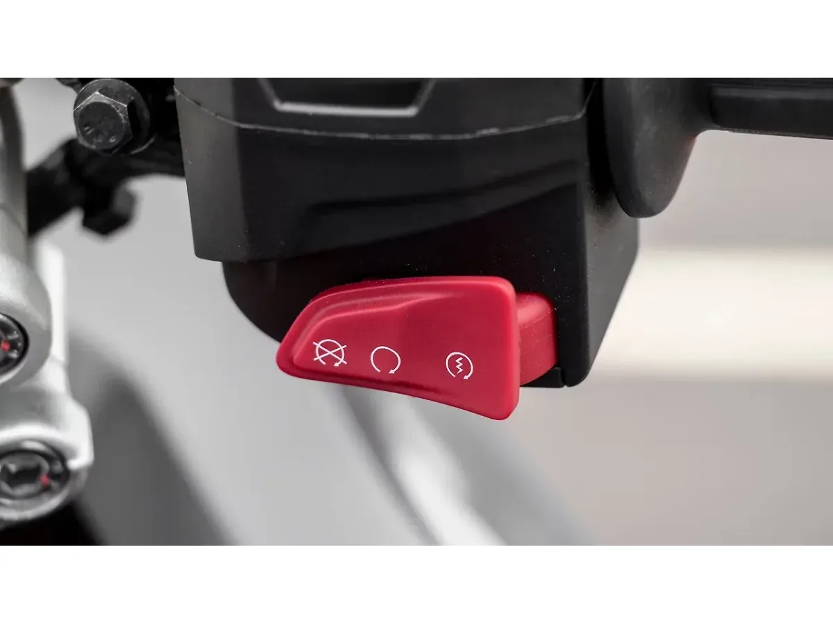 TVS Apache RR 310 emergency off switch close-up
