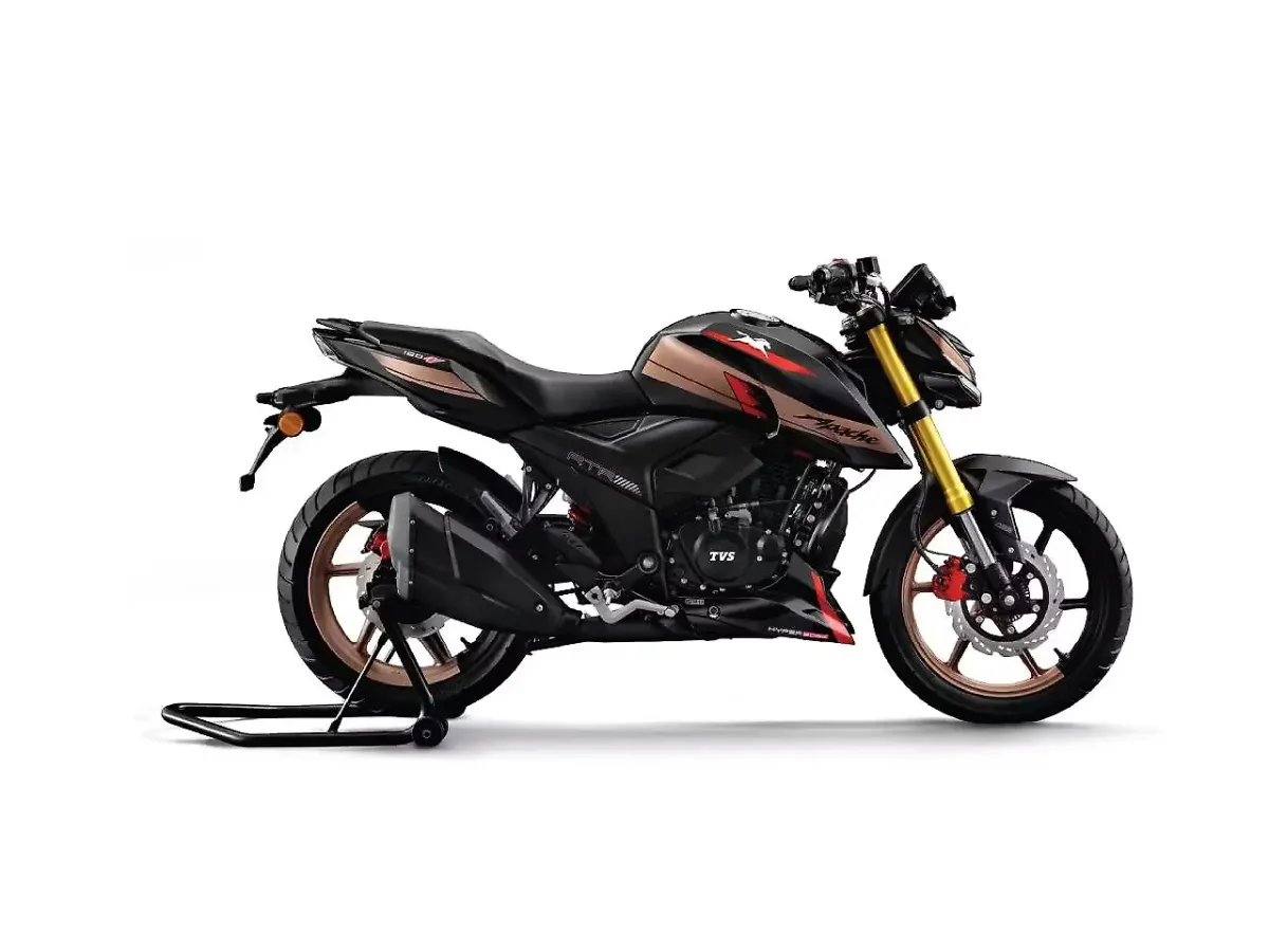 TVS Apache RTR 160 4V Black Champagne