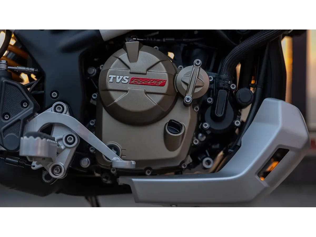 TVS Apache RTX 300 engine and crash guard