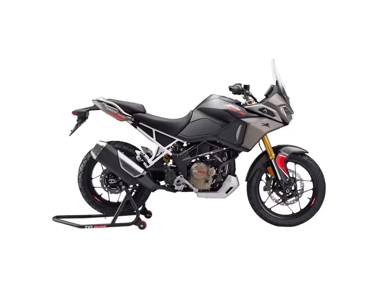TVS Apache RTX 300 Lightning Black side view