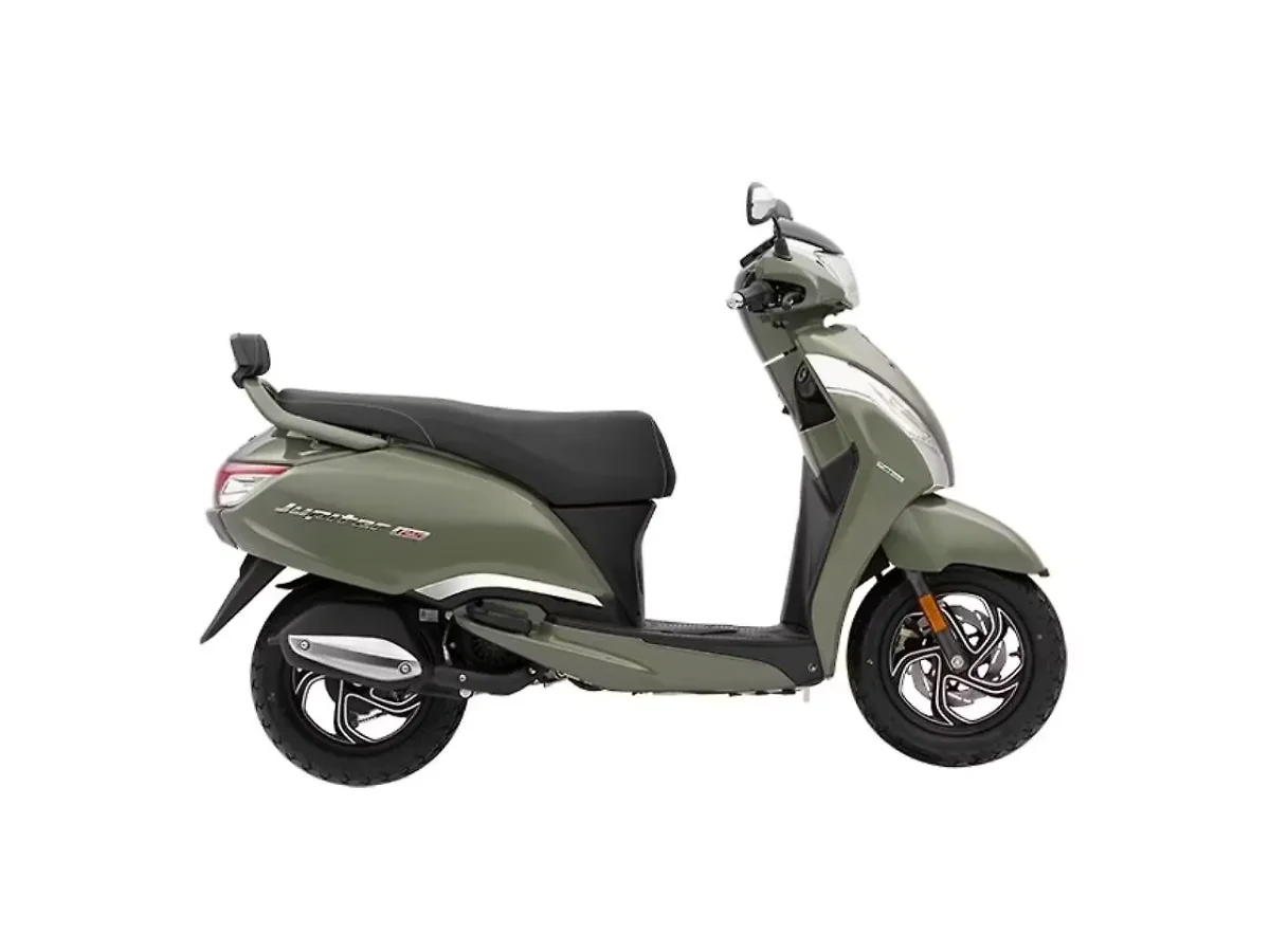 TVS Jupiter 125 Elite Green side profile