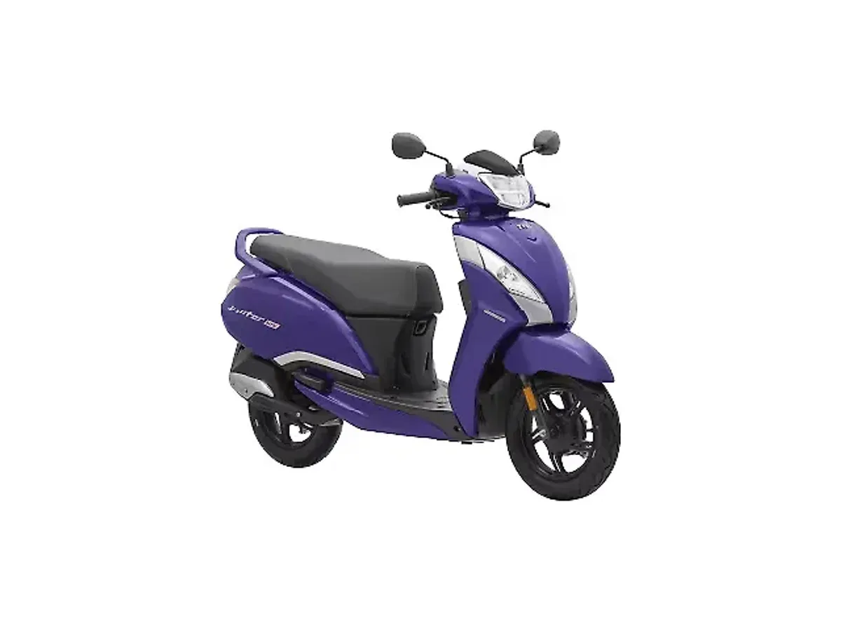 TVS Jupiter 125 Indigo Blue side profile