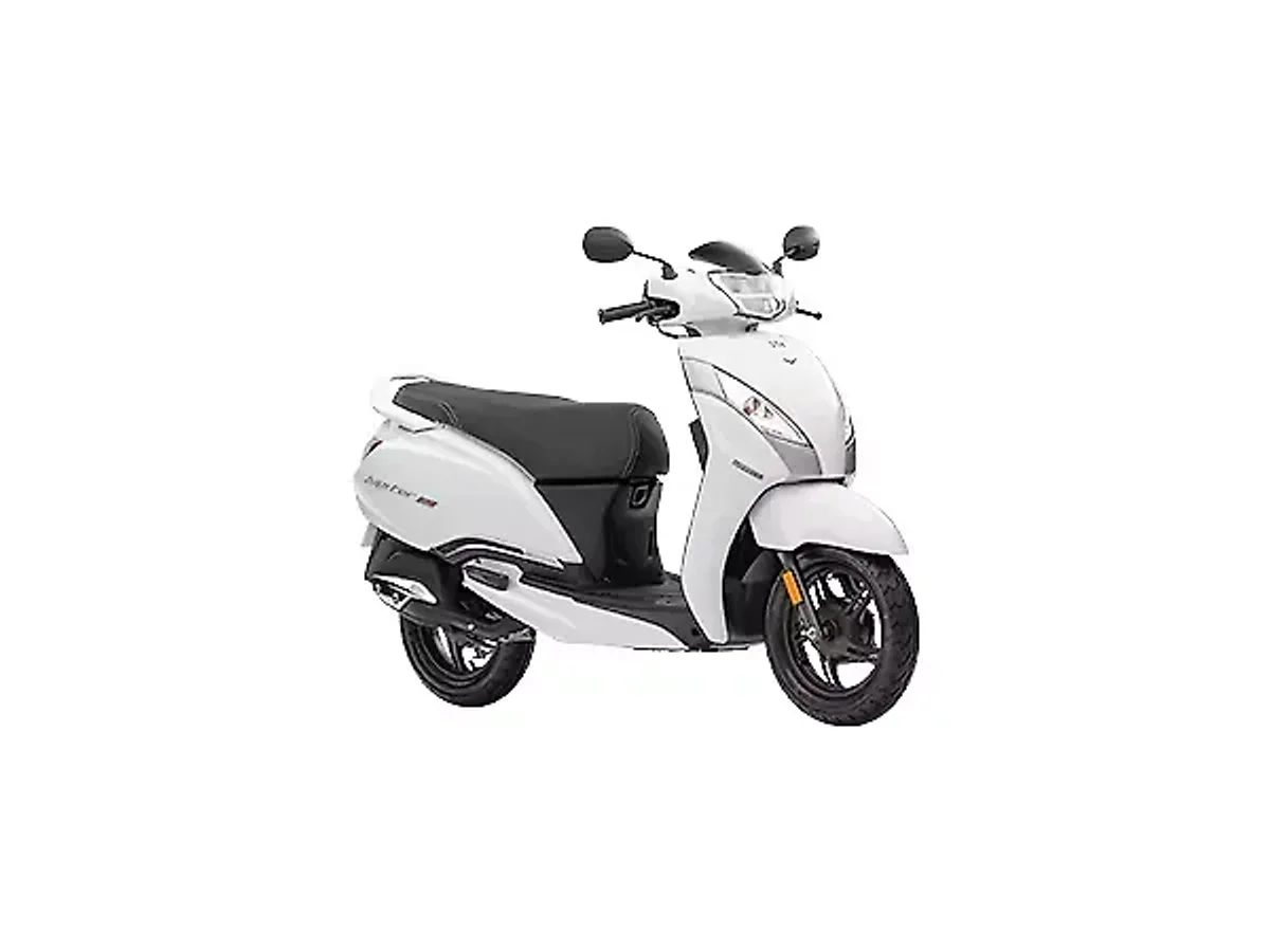 TVS Jupiter 125 Pristine White side profile