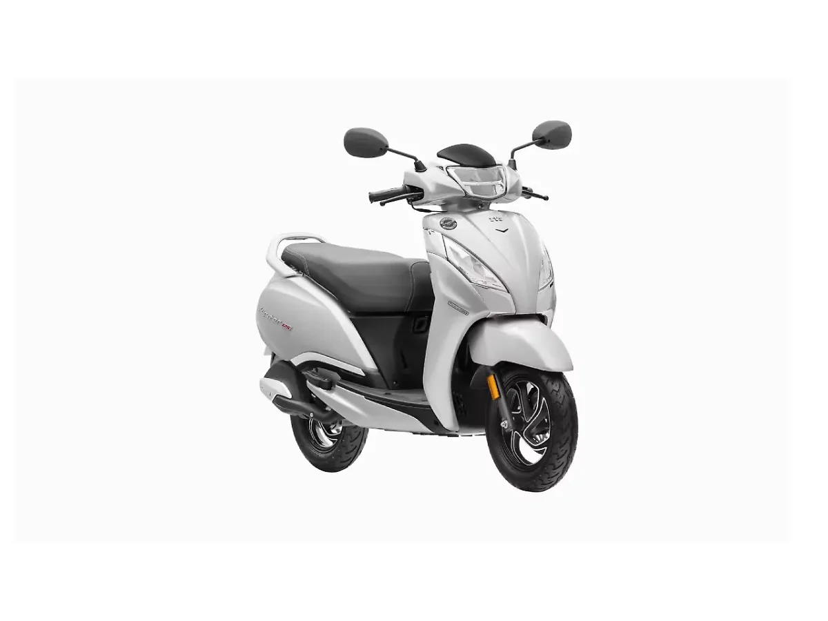 TVS Jupiter 125 White side profile
